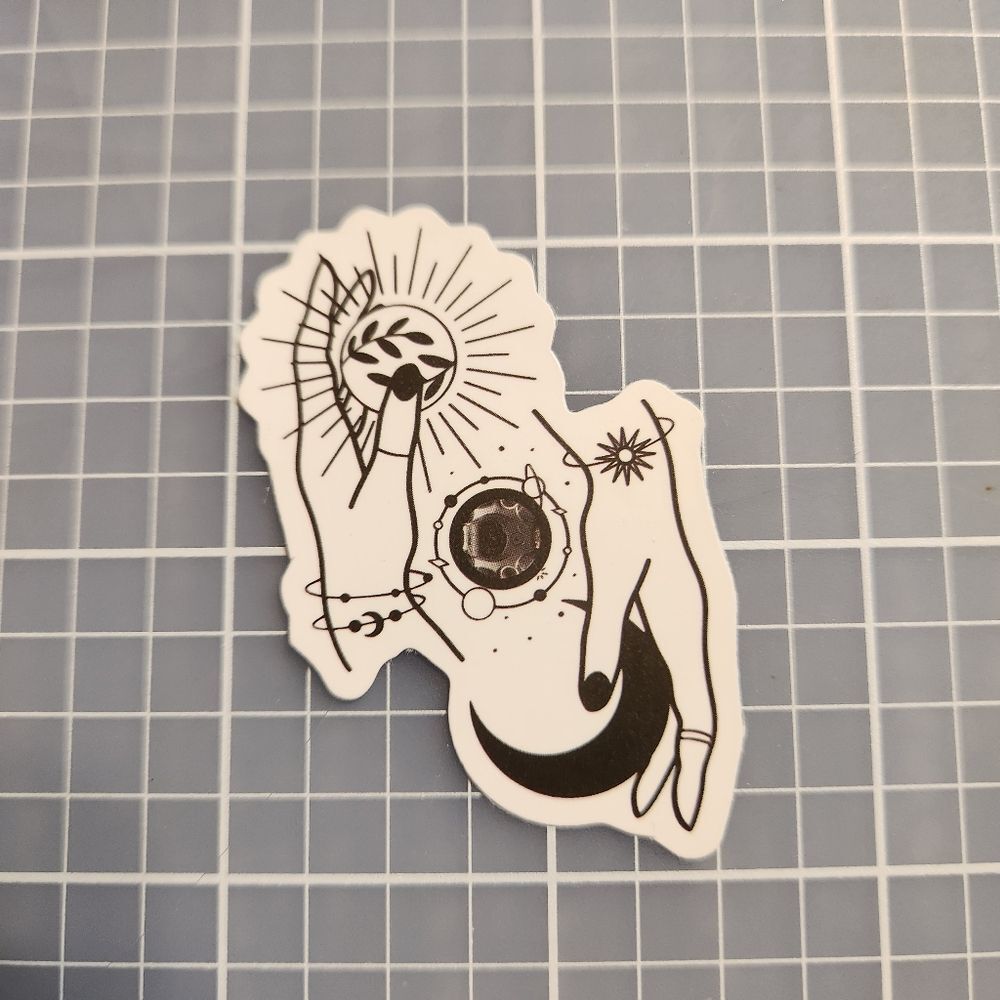 10/$10 Sticker Celestial Moon